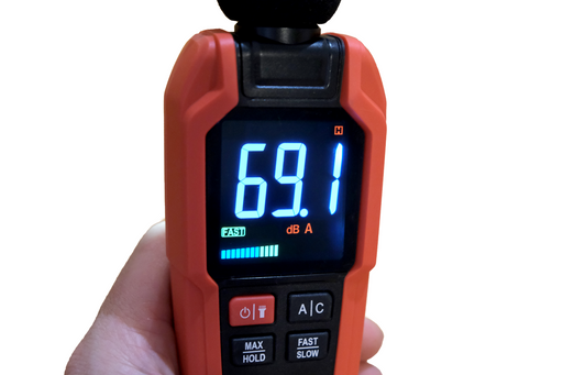 digital sound level meter designed for measuring noise levels accurately in a range of environments